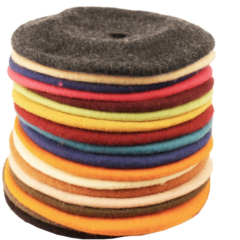 Angela & William Classic WW004 Winter 100% Wool Warm French Art Basque Beret Tam Beanie Hat Cap (Black) - Image 3